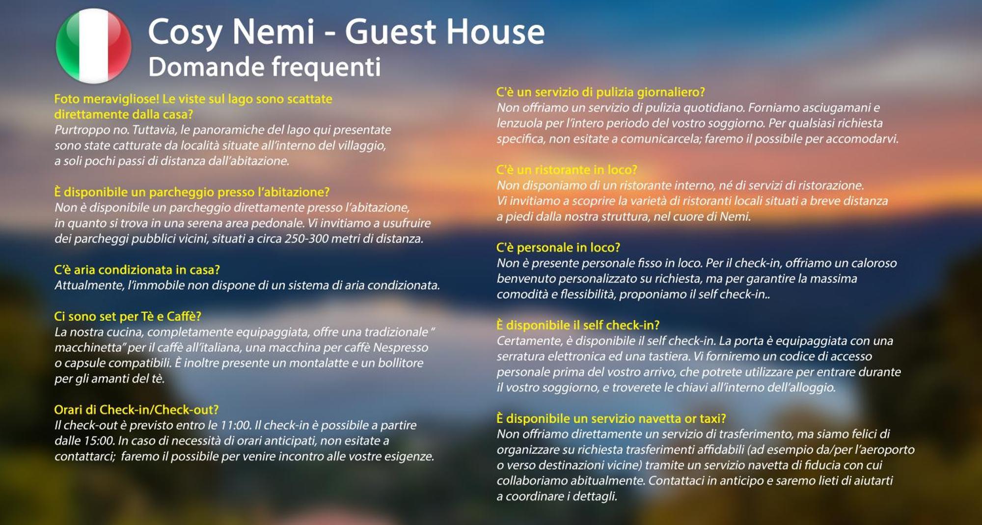 Cosy Nemi - Guest House Eksteriør bilde